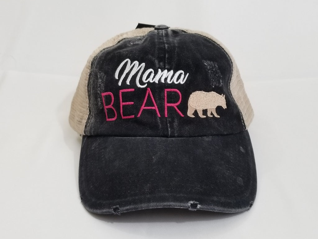 Mama Bear washed baseball cap Ivy and Pearl Boutique