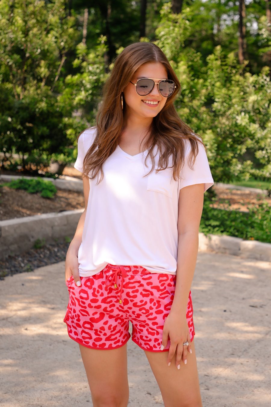 Feeling Sassy Leopard Drawstring Everyday Shorts Shorts Jess Lea