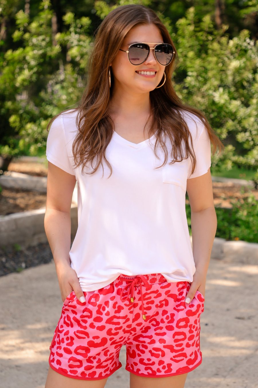 Feeling Sassy Leopard Drawstring Everyday Shorts Shorts Jess Lea