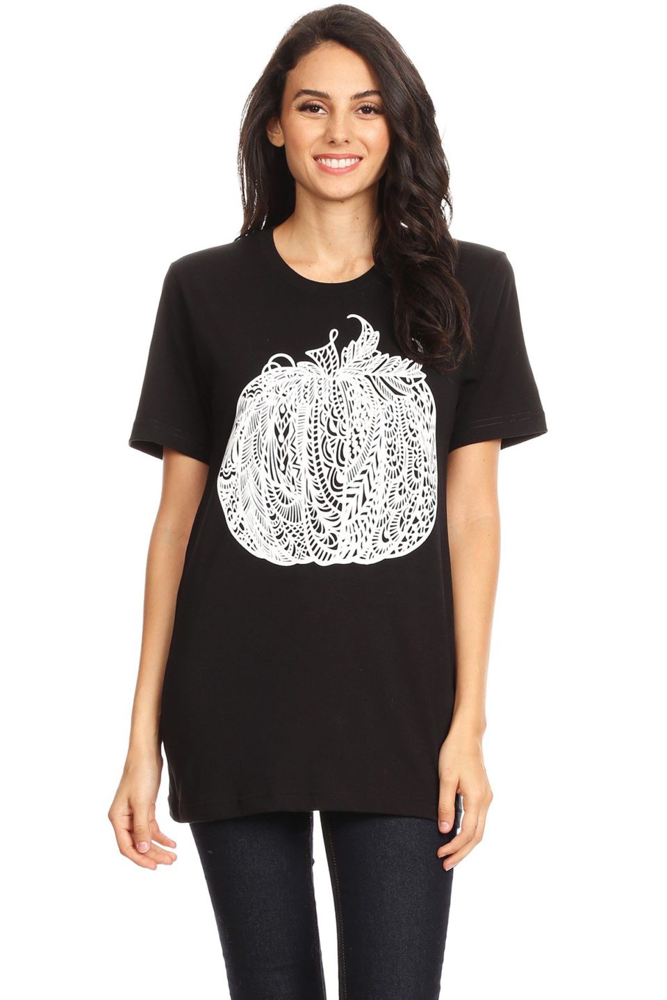 Lace pumpkin T-Shirt Ivy and Pearl Boutique