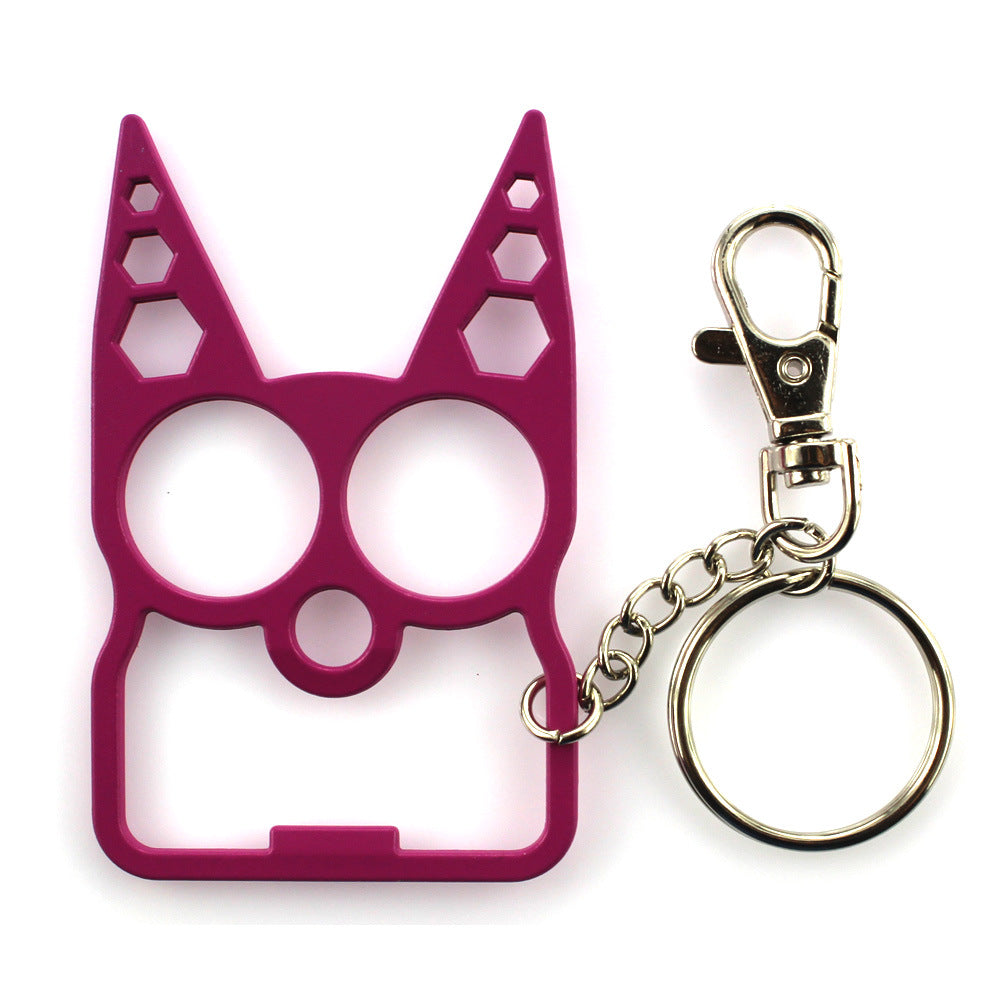 STAY SAFE Self defense keychain - Aluminum Alloy Cat Key Ring Ivy and Pearl Boutique Pink