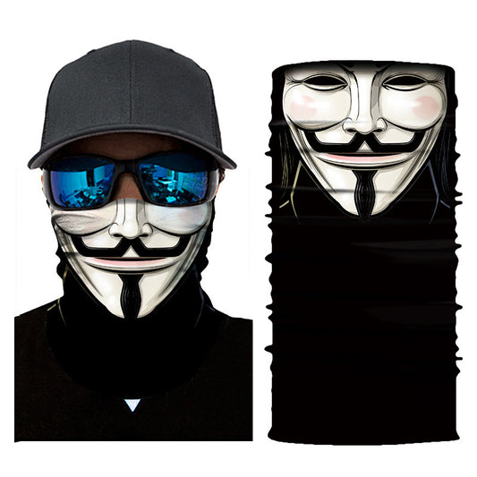 Anonymous Face Mask - Anonymous (Guy Fawkes) Gaiter Balaclava Face Tube Mask  Ivy and Pearl Boutique