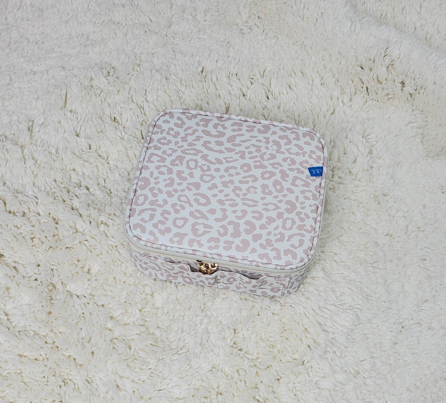 Babe White Leopard makeup case Ivy and Pearl Boutique