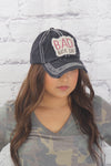 "Bad hair day" washed vintage baseball cap  Ivy and Pearl Boutique