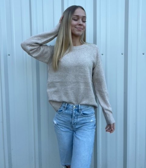 Soft and Cozy Be Cool Pullover sweater Ivy and Pearl Boutique