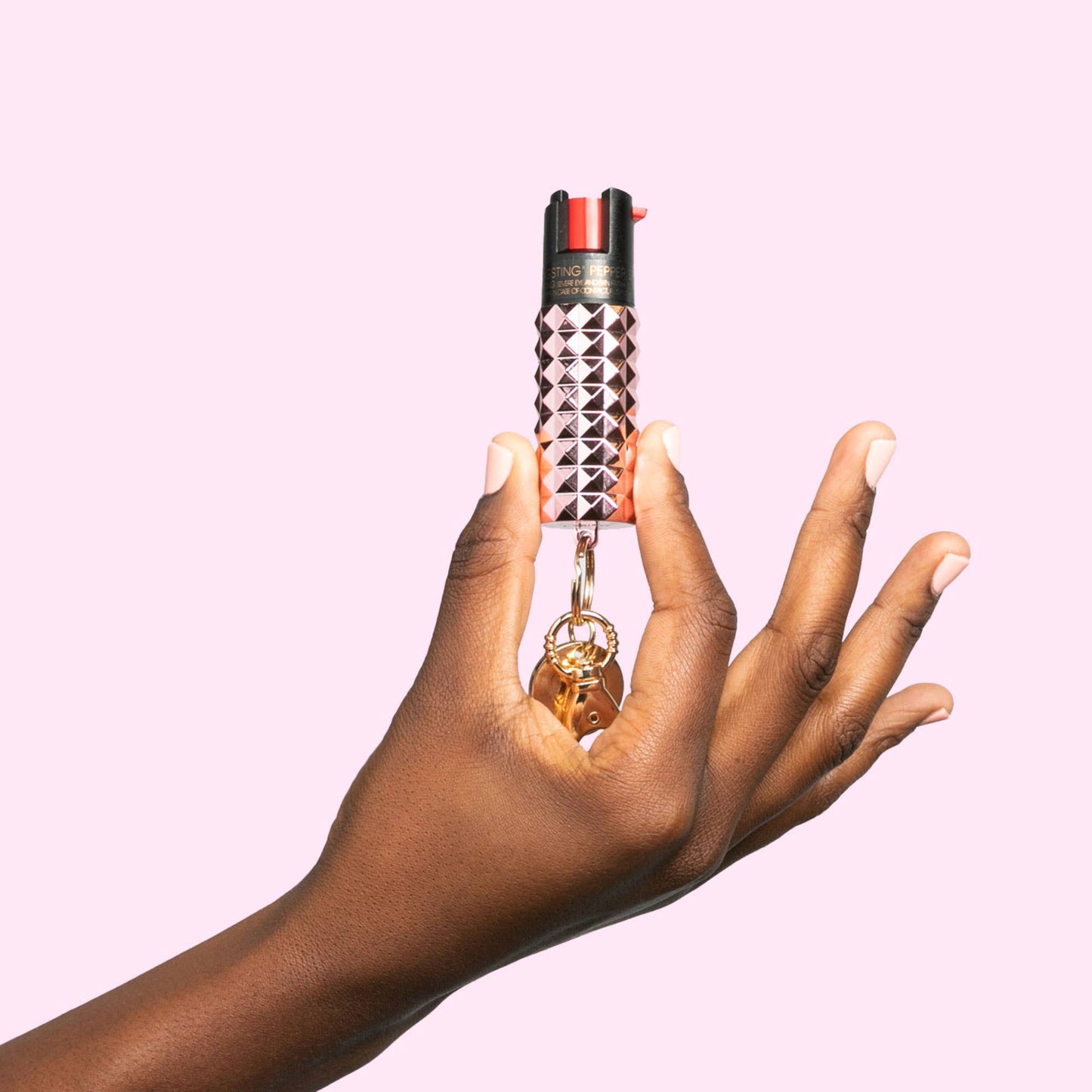 Blingsting Metallic Studded Pepper Spray Ivy and Pearl Boutique Black