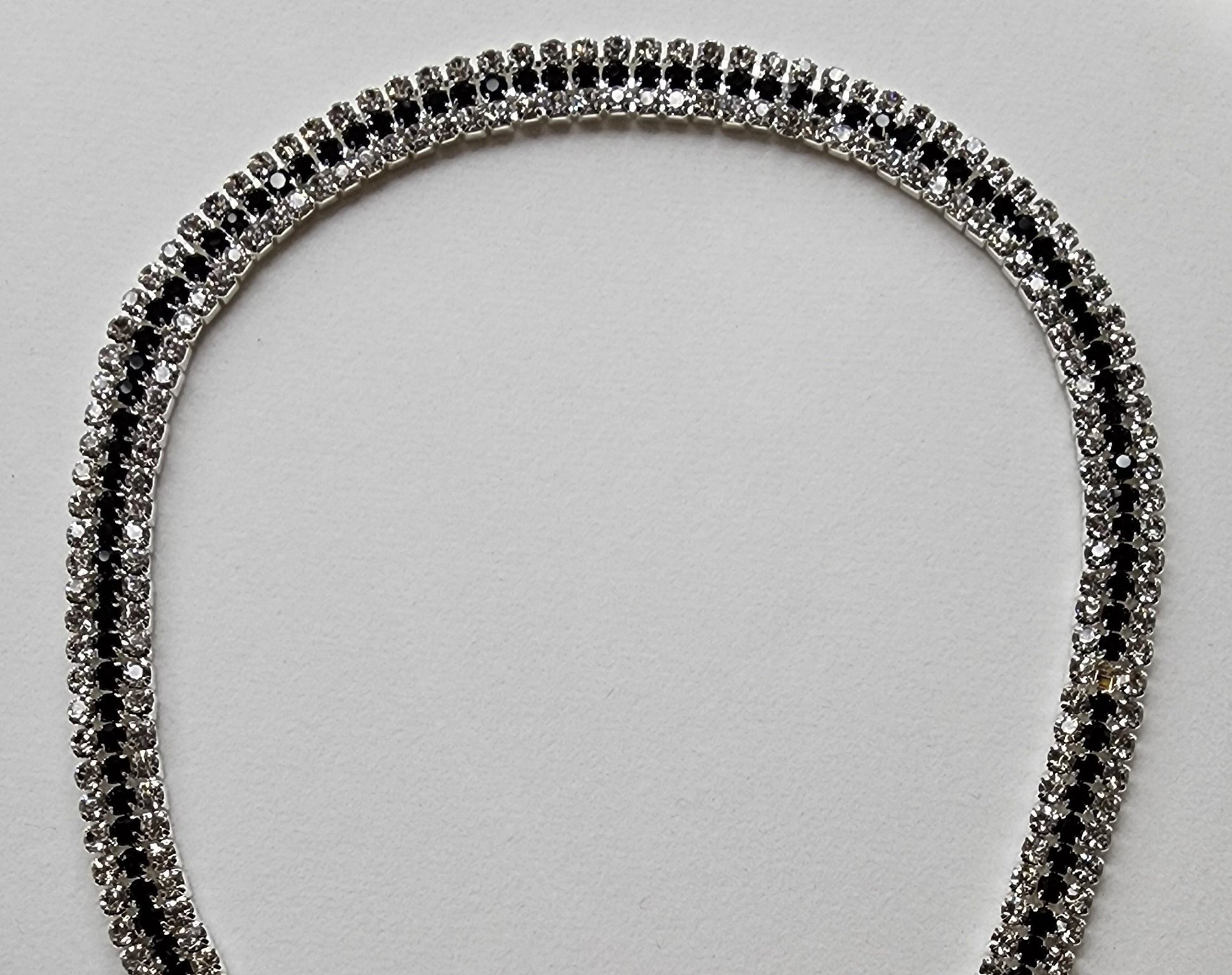 Brazilian Bra bling bra strap  Ivy and Pearl Boutique Crystal with black inlay