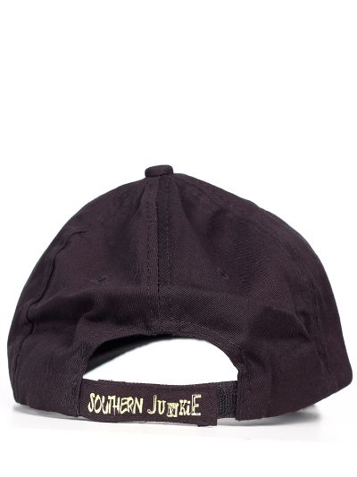 Buffalo plaid Mama Bear patch on black distressed cap Ivy and Pearl Boutique