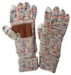 CC cable knit touch screen winter gloves with faux suede anti-slip palm pad  Ivy and Pearl Boutique