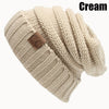 CC Oversized Chunky Skull cable knit crochet hat  Ivy and Pearl Boutique