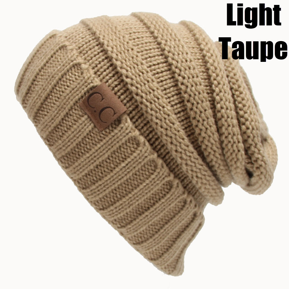 CC Oversized Chunky Skull cable knit crochet hat Ivy and Pearl Boutique