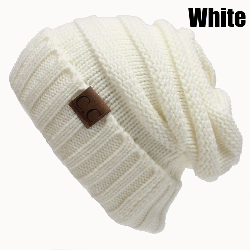 CC Oversized Chunky Skull cable knit crochet hat Ivy and Pearl Boutique