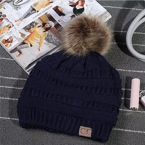 CC Skullies fashion knit toboggan hat Ivy and Pearl Boutique