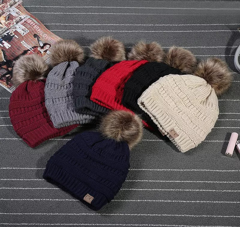 CC Skullies fashion knit toboggan hat Ivy and Pearl Boutique