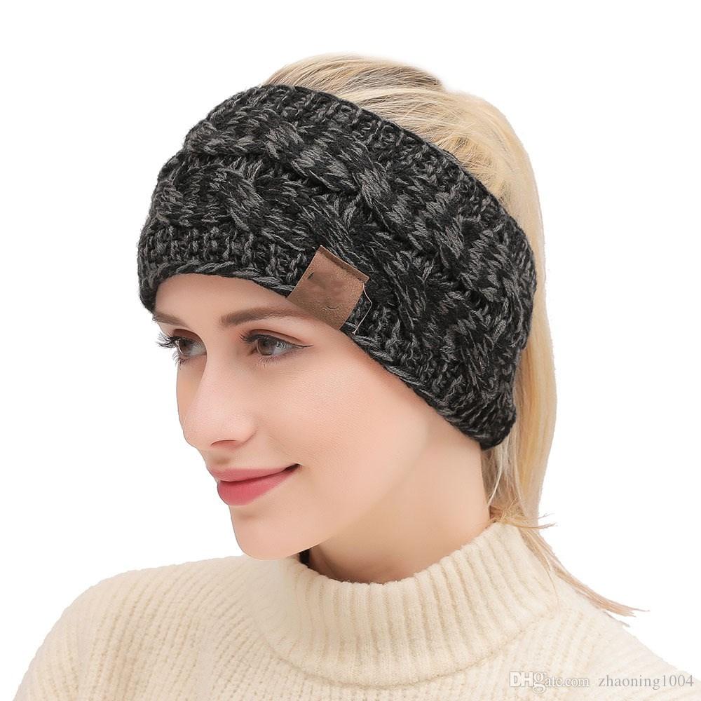 CC soft stretch winter cable knit ear warmer headband Ivy and Pearl Boutique Beige