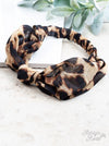 Cheetah knotted stretchy headband  Ivy and Pearl Boutique