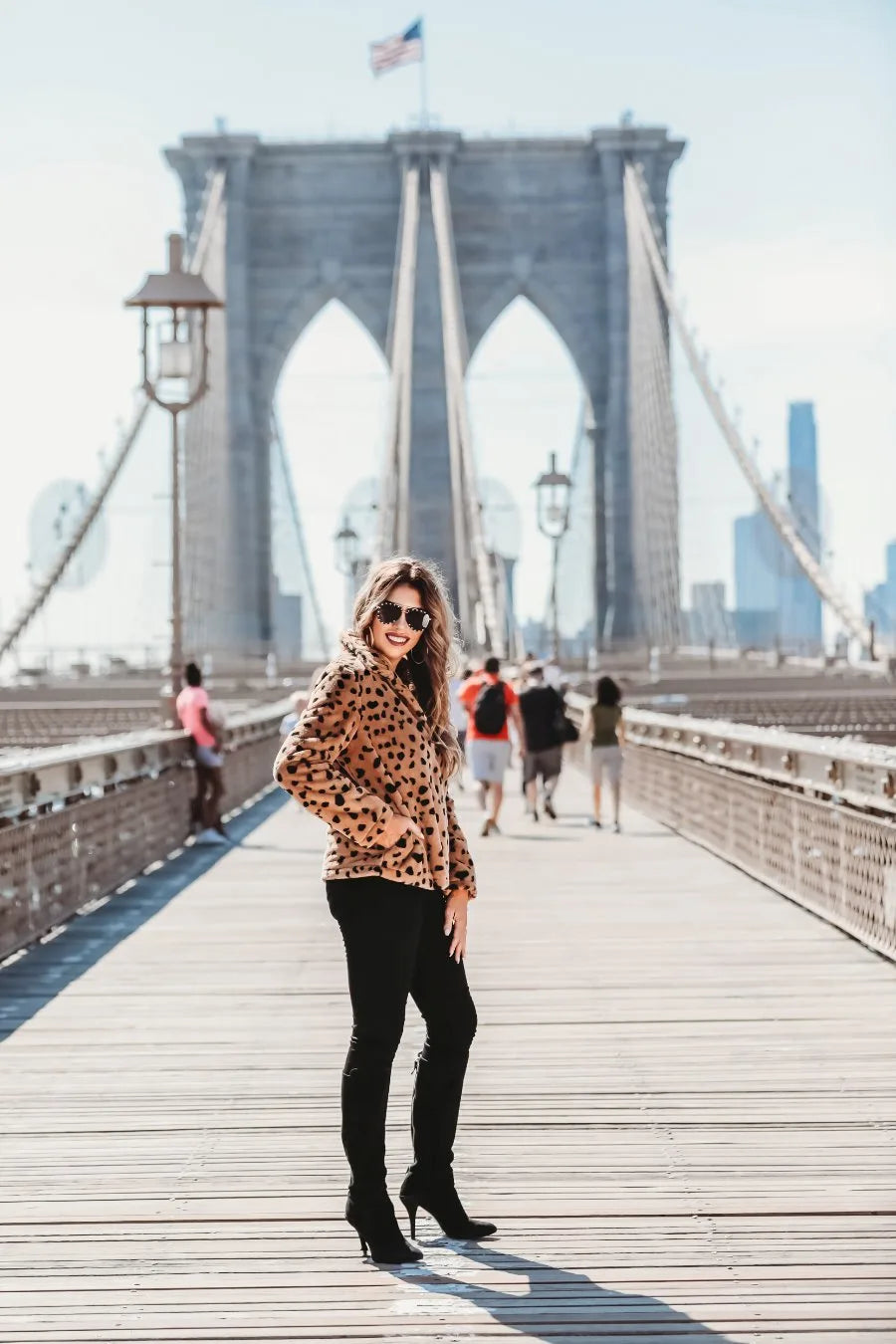 Chic Mood Faux Fur Animal Print Jacket Ivy and Pearl Boutique