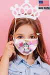 Children's face mask - Unicorn design washable mask  Ivy and Pearl Boutique Unicorn Balloon  