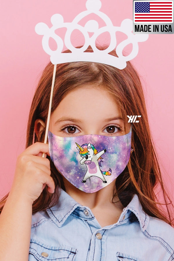 Children's face mask - Unicorn design washable mask Ivy and Pearl Boutique Unicorn Dance