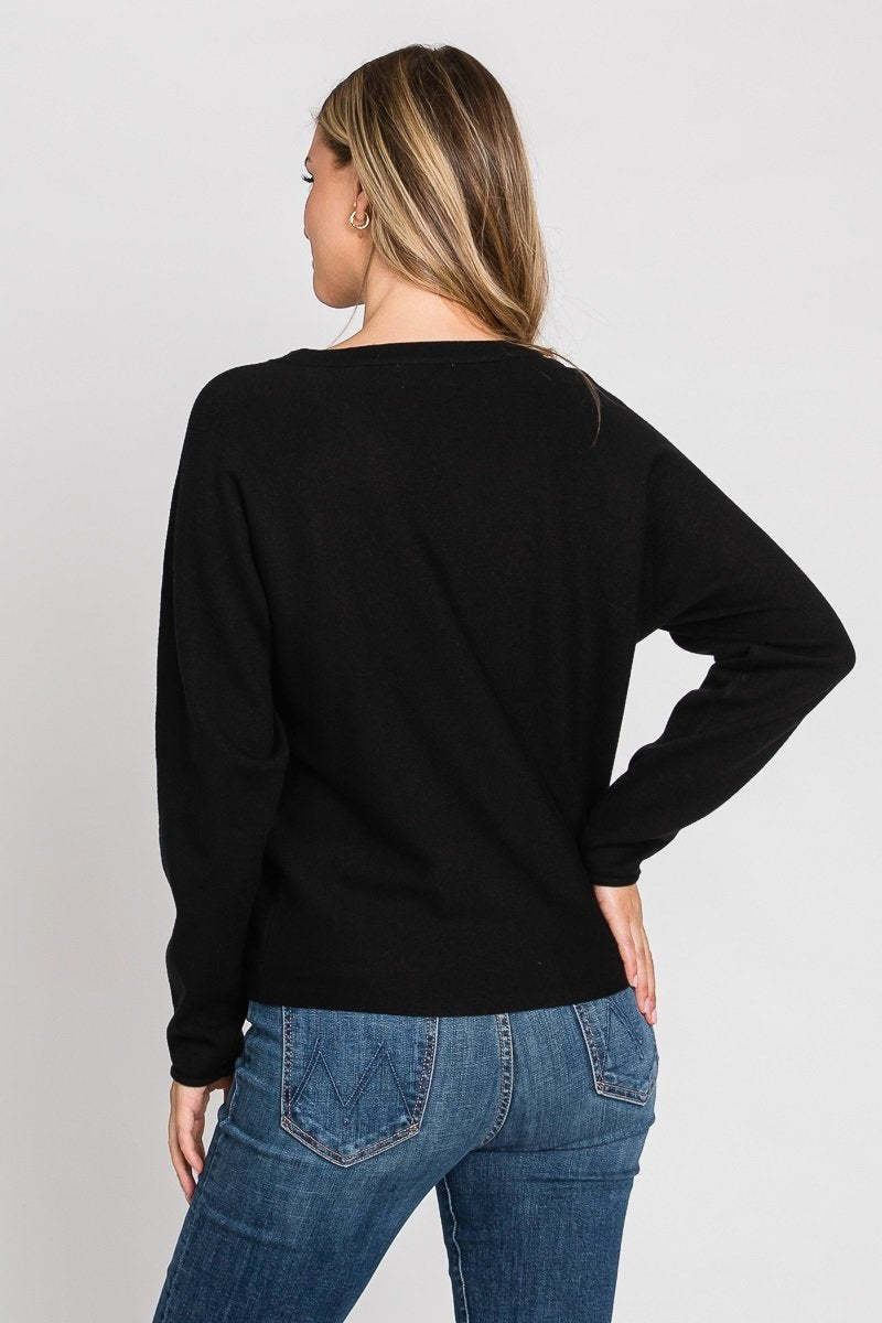 Viscose Classic Lightweight Crewneck Sweater  Ivy and Pearl Boutique