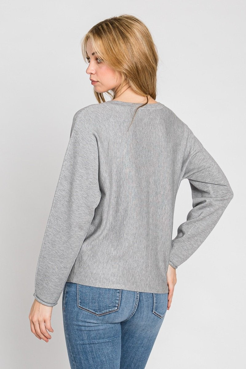 Viscose Classic Lightweight Crewneck Sweater  Ivy and Pearl Boutique
