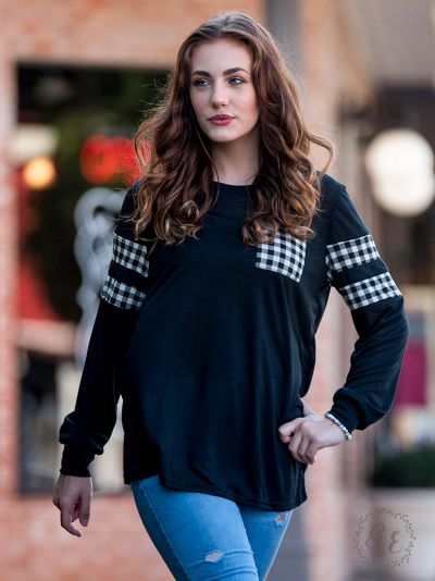Come Check on It Longsleeve Tee Ivy and Pearl Boutique S
