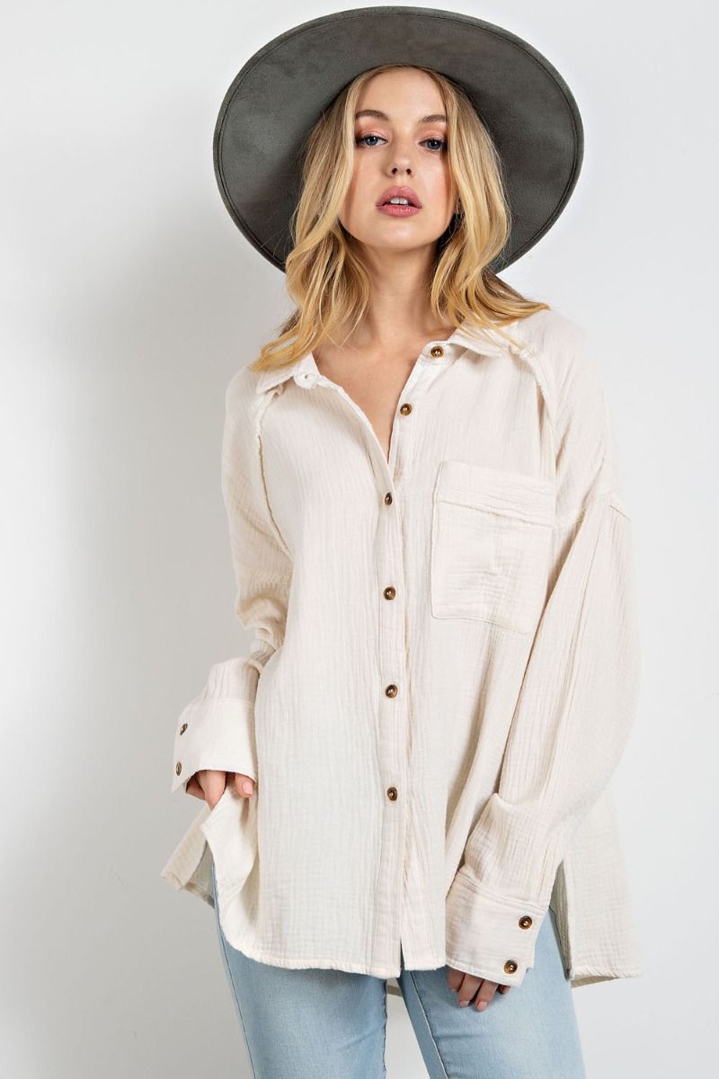 Cotton gauze shirt Ivy and Pearl Boutique
