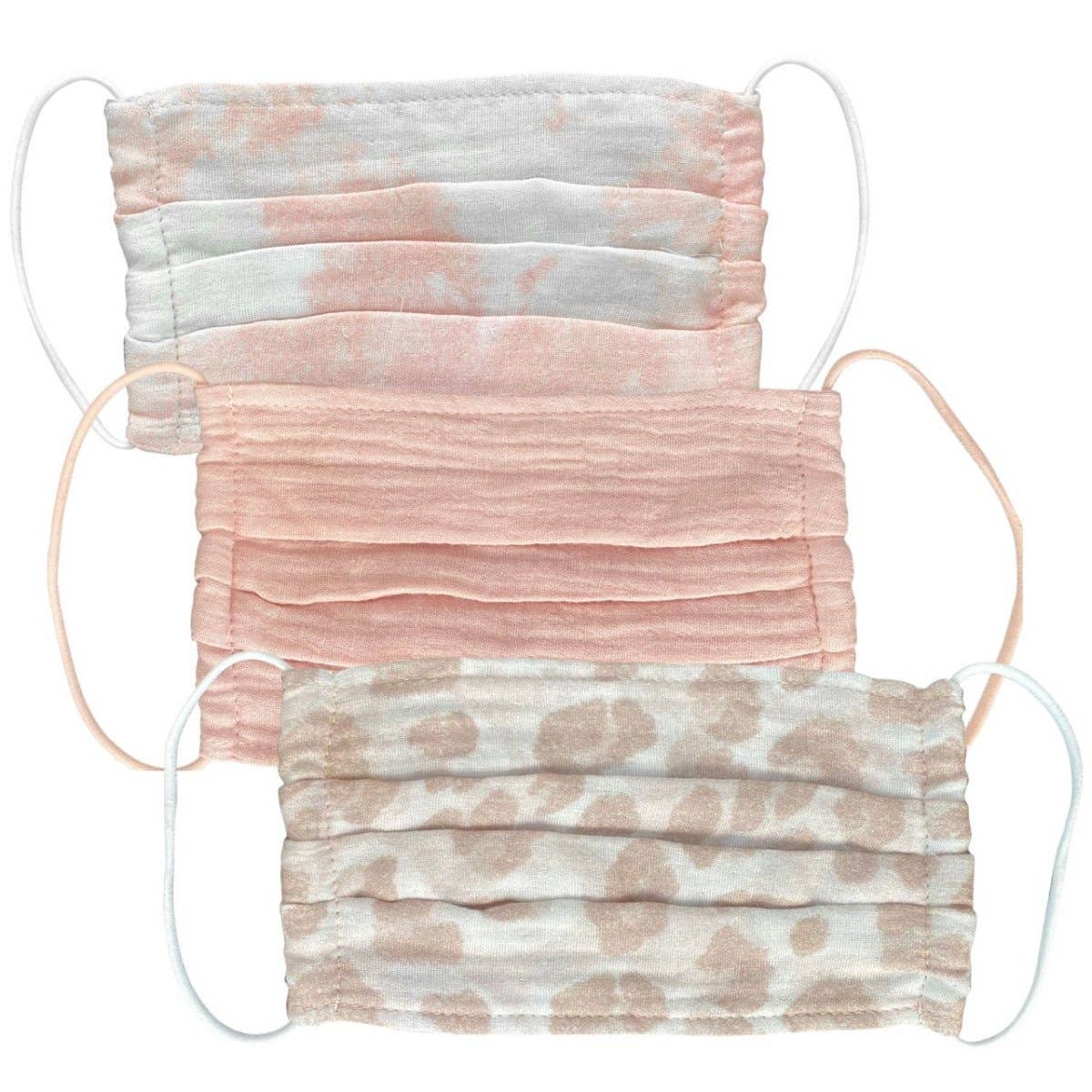 Kitsch Cotton Face Masks - 3 assorted patterns Kitsch