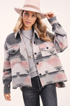 Cropped Body Eldora Aztec Jacket  Ivy and Pearl Boutique