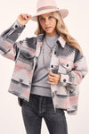 Cropped Body Eldora Aztec Jacket  Ivy and Pearl Boutique
