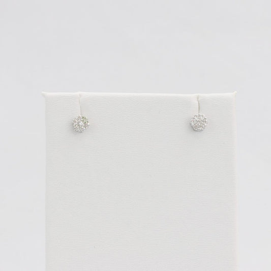 Bobby Schandra simulated diamond (Cubic Zirconia Diamond-quality Grade 5 ) stud earring (6mm)  Ivy and Pearl Boutique