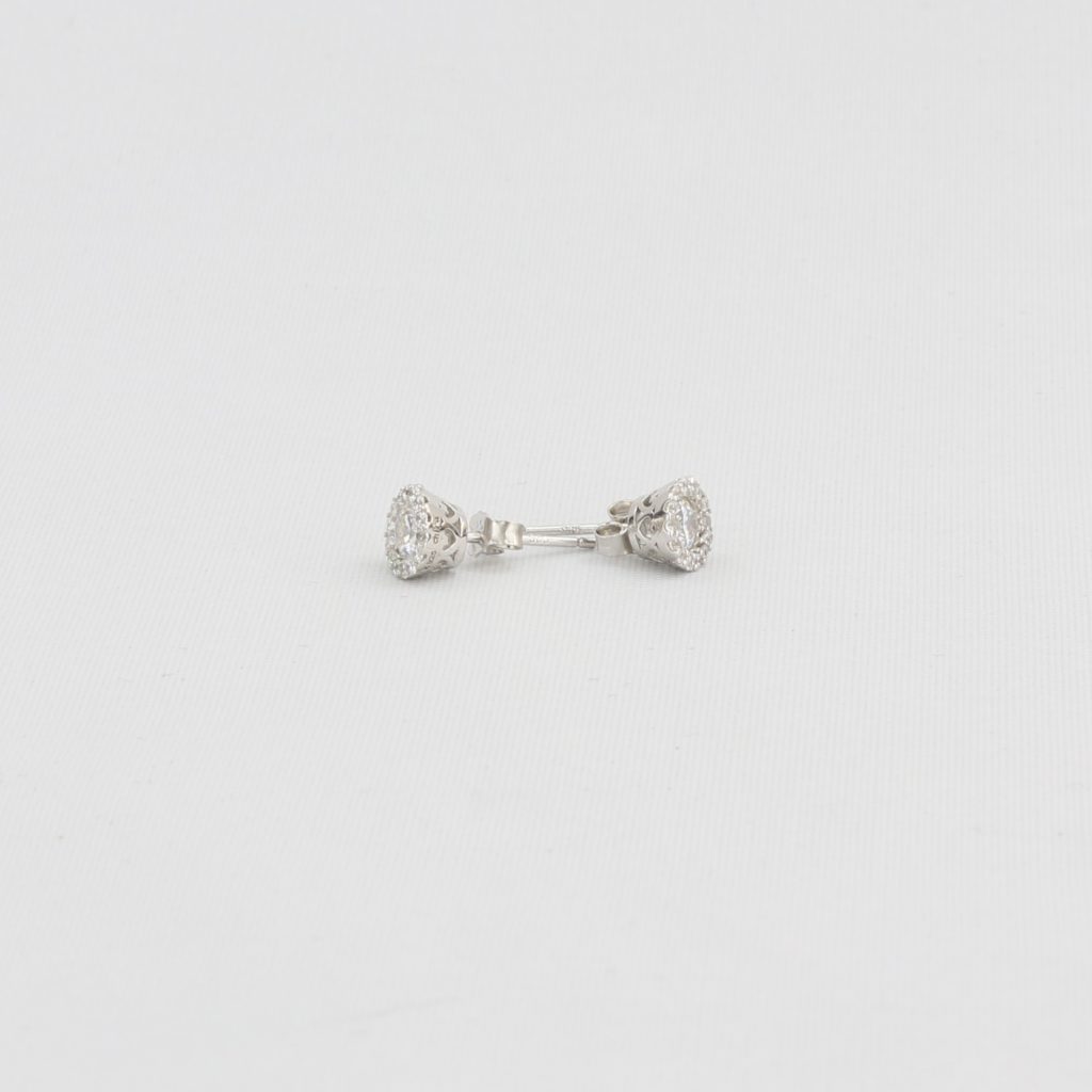 Bobby Schandra simulated diamond (Cubic Zirconia Diamond-quality Grade 5 ) stud earring (7mm)  Ivy and Pearl Boutique