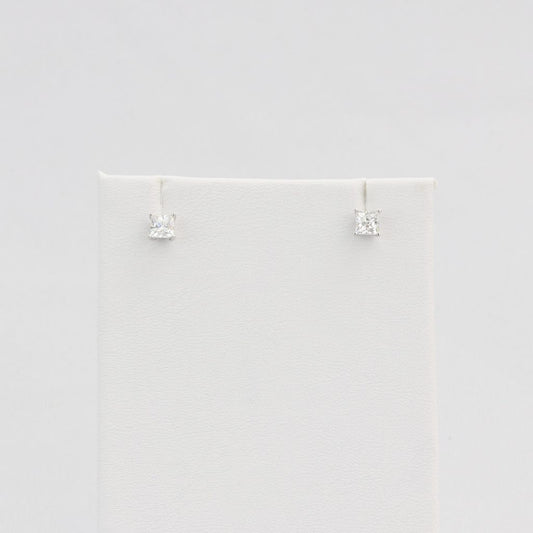 Bobby Schandra simulated diamond (Cubic Zirconia Diamond-quality Grade 5 ) stud earring (4mm)  Ivy and Pearl Boutique