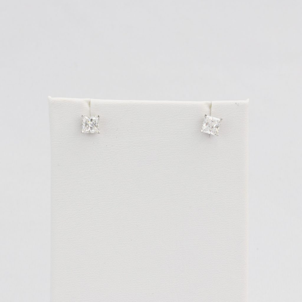 Bobby Schandra simulated diamond (Cubic Zirconia Diamond-quality Grade 5 ) stud earring (5mm) Ivy and Pearl Boutique