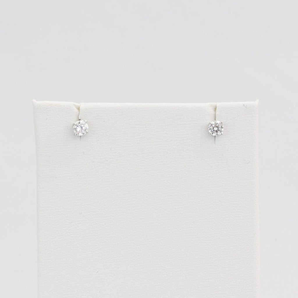 Bobby Schandra simulated diamond (Cubic Zirconia Diamond-quality Grade 5 ) stud earring (4mm) Ivy and Pearl Boutique