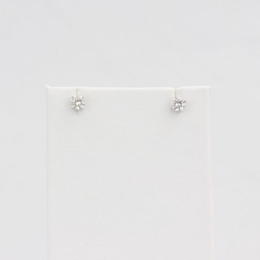 Bobby Schandra simulated diamond (Cubic Zirconia Diamond-quality Grade 5 ) stud earring (5mm)  Ivy and Pearl Boutique