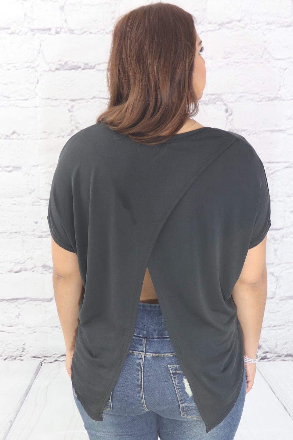 Dolman sleeve cupro knit top Ivy and Pearl Boutique