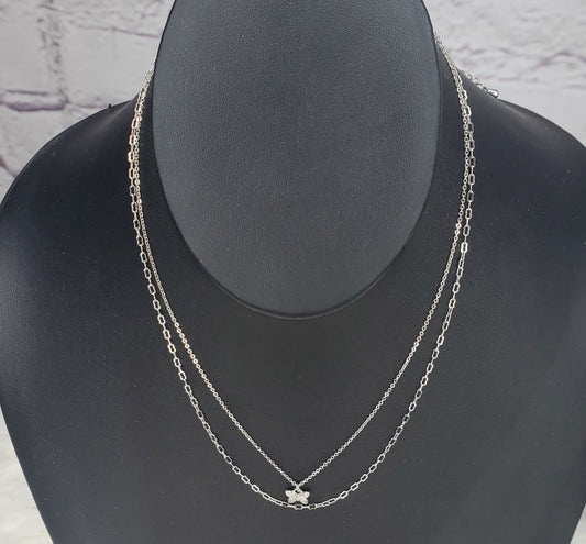 Dorothy dainty chain layered necklace with butterfly charm  Ivy and Pearl Boutique