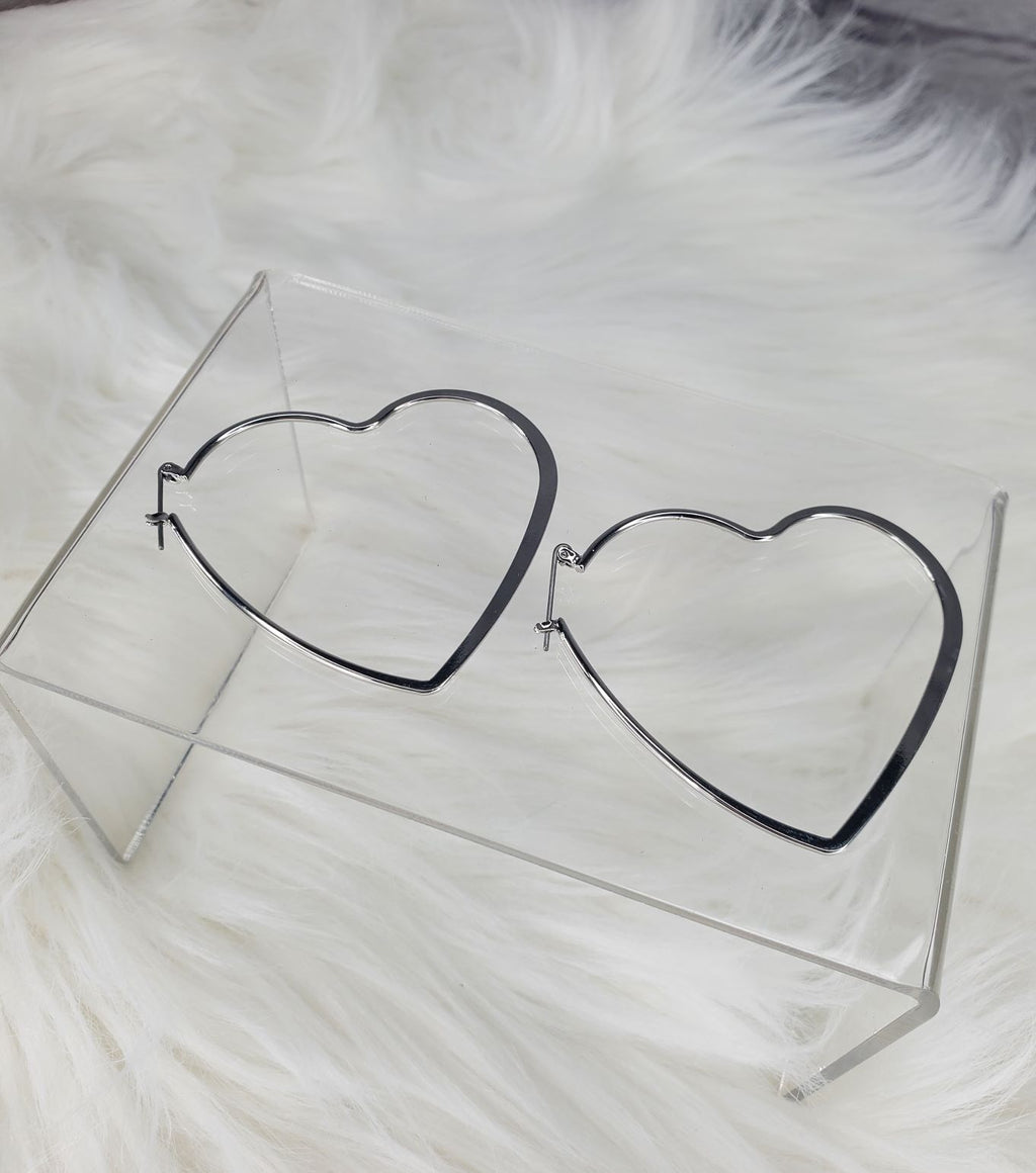 Dorothy Heart Loop earrings  Ivy and Pearl Boutique