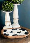 Dough Bowl Candles in Beautiful Reusable Wooden Bowls  Ivy and Pearl Boutique Cow Banana Nut Bread