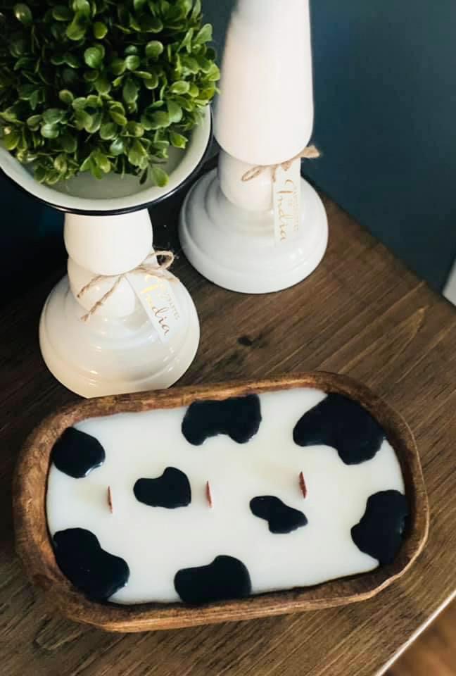 Dough Bowl Candles in Beautiful Reusable Wooden Bowls Ivy and Pearl Boutique