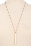 Durable bar chain necklace  Ivy and Pearl Boutique Gold