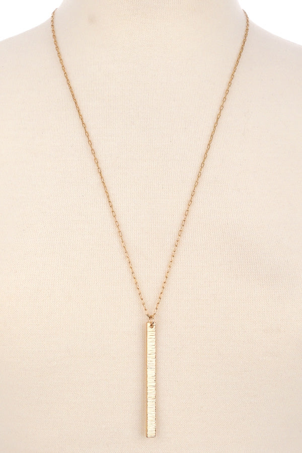 Durable bar chain necklace  Ivy and Pearl Boutique Gold
