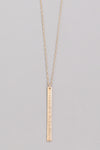 Durable bar chain necklace  Ivy and Pearl Boutique