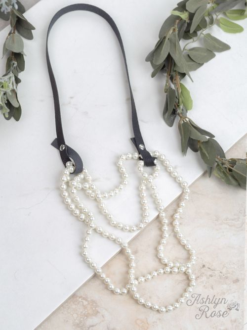 Essential Bead Leather Necklace Extender Ivy and Pearl Boutique