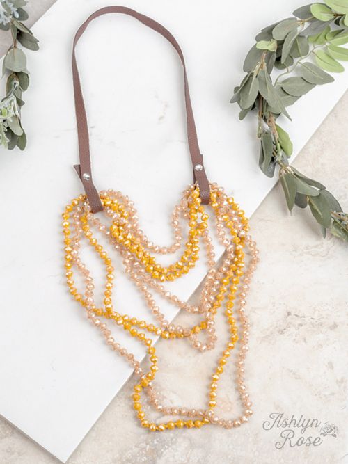 Essential Bead Leather Necklace Extender Ivy and Pearl Boutique