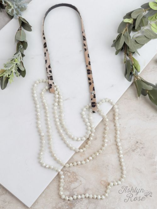 Essential Bead Leather Necklace Extender Ivy and Pearl Boutique