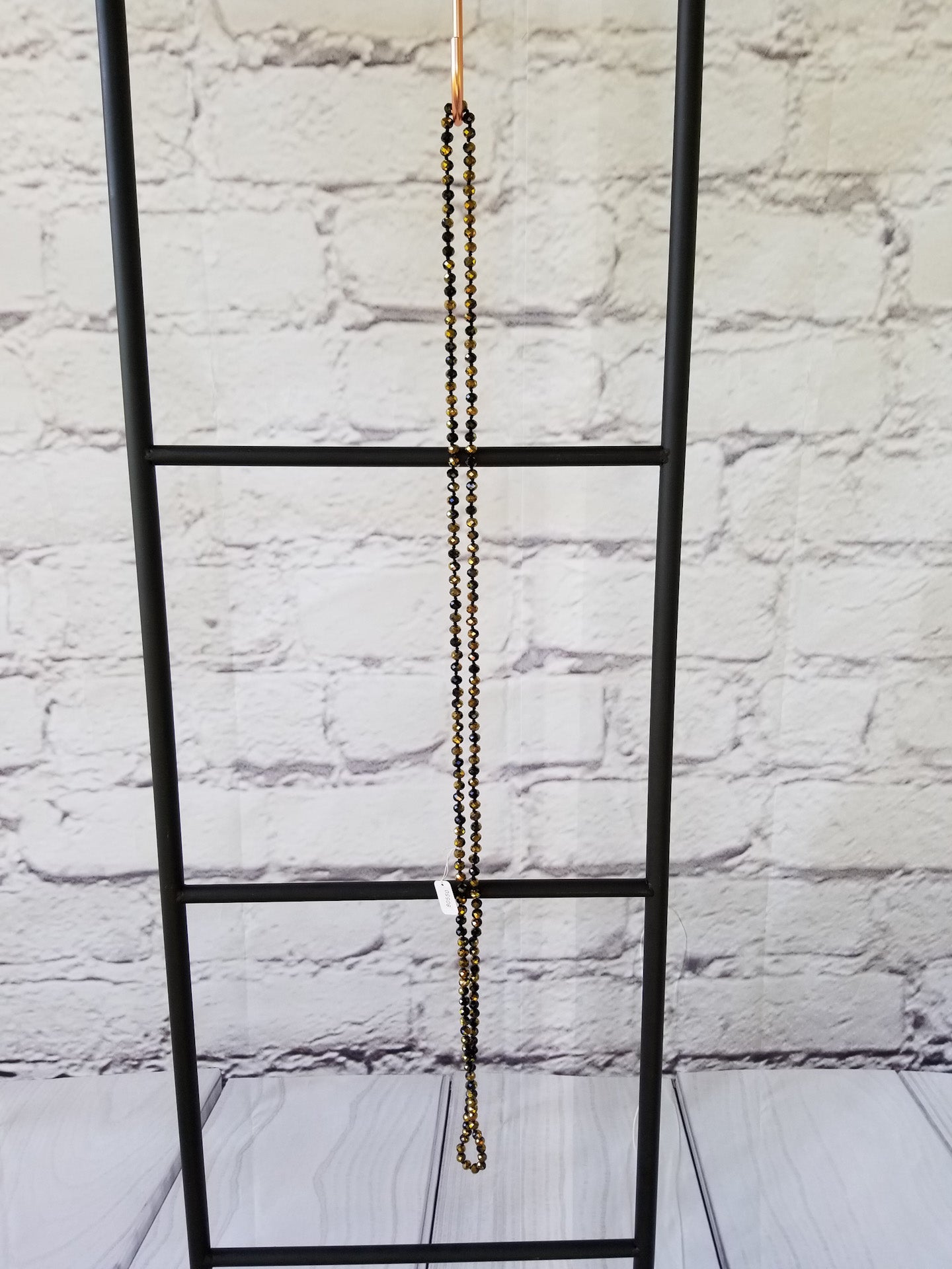 60-inch 8mm faceted crystal beaded necklace Ivy and Pearl Boutique