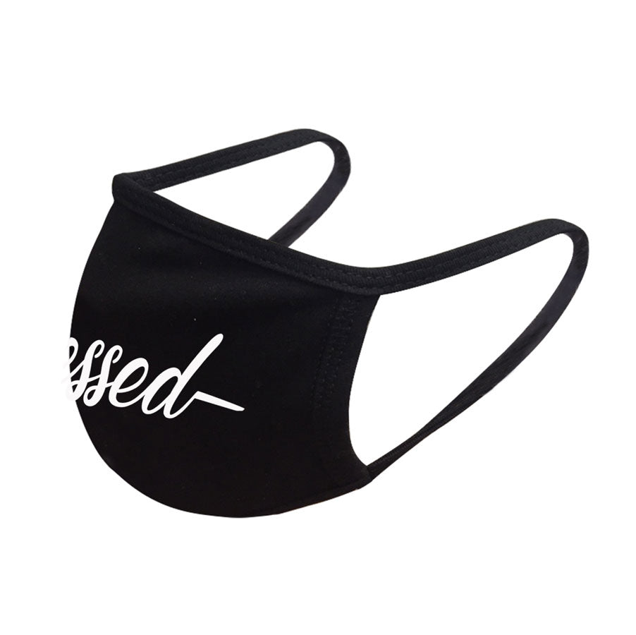 Faith-based cotton designer face masks with variable phrases Ivy and Pearl Boutique