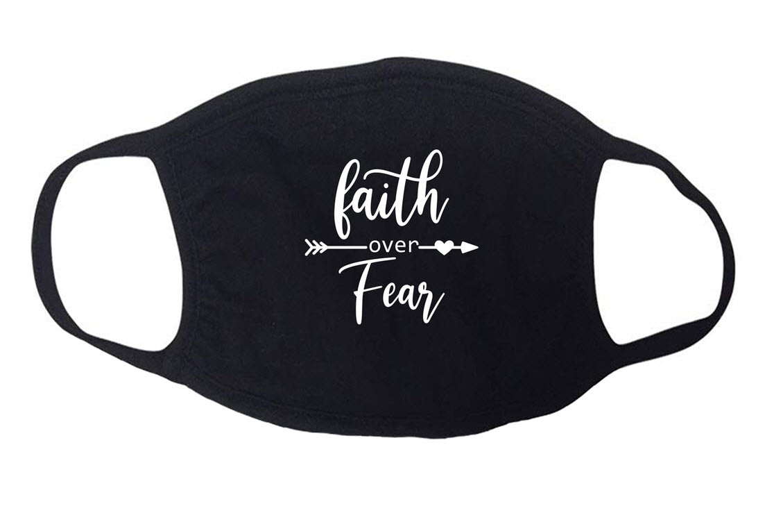 Faith over Fear face mask Ivy and Pearl Boutique